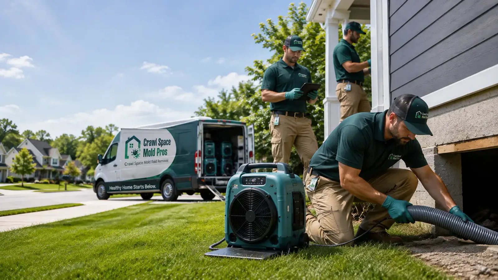 Crawl Space Mold Removal in Schriever, LA